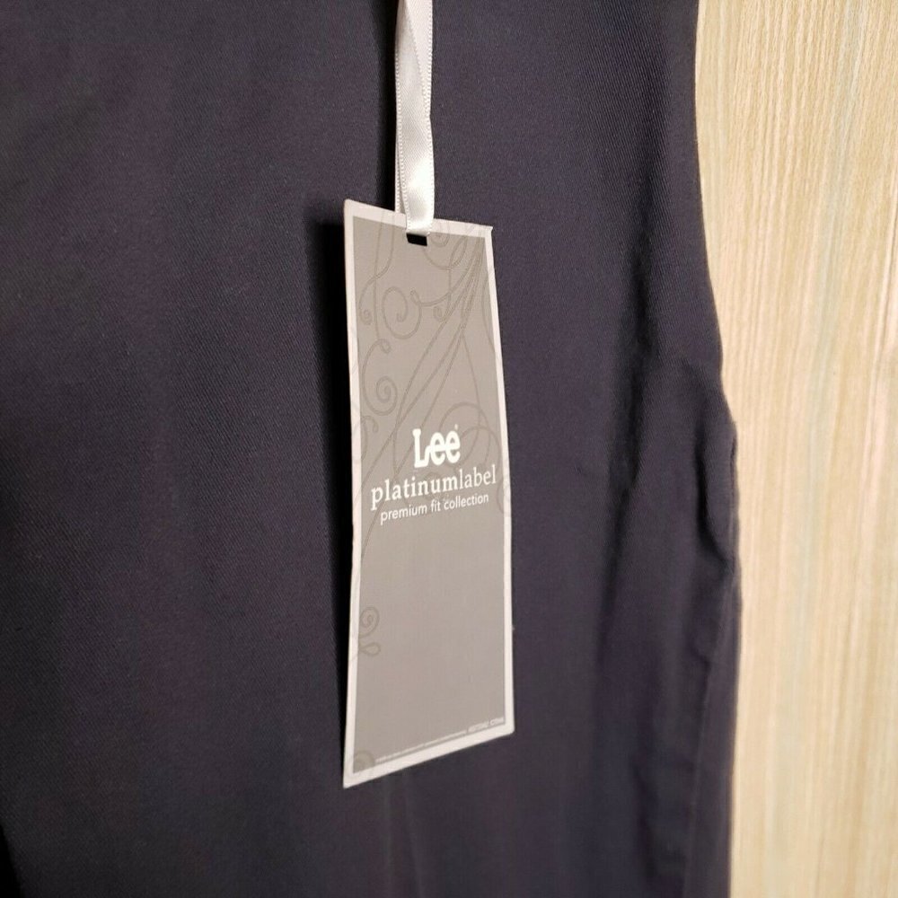 Lee Platinum Label Grey New Midrise Florence Slim Cropped Pants 12 - Picture 5 of 9